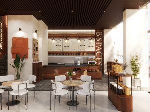 Phong cách Industrial tại B’Espace Café, đơn giản hiện đại