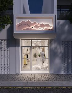 Thiết kế shop thời trang nữ phong cách hiện đại - Chuyện Nàng Mây