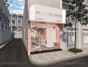 Thiết kế cửa hàng giày dép nữ