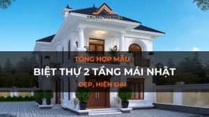 Biệt thự 2 tầng mái nhật