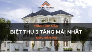 Biệt thự 3 tầng mái Nhật