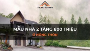 Tổng hợp các mẫu nhà 2 tầng nông thôn 800 triệu đẹp, tiện nghi