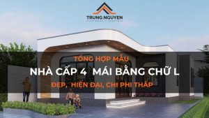 Nhà cấp 4 mái bằng chữ L