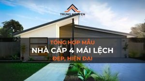20+ mẫu nhà cấp 4 mái lệch đẹp, hiện đại, xu hướng 2024