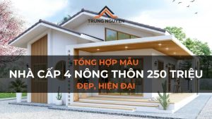 25+ mẫu nhà cấp 4 nông thôn 250 triệu đẹp, đáng tham khảo 2024
