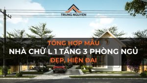 40 mẫu nhà chữ L 1 tầng 3 phòng ngủ đẹp, được ưa chuộng nhất