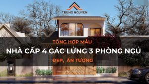 Nhà cấp 4 gác lửng 3 phòng ngủ