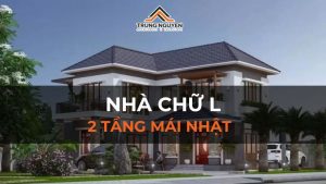 30 mẫu nhà chữ L 2 tầng mái Nhật cực đẹp và tiện nghi