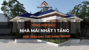Nhà mái nhật 1 tầng đẹp, hiện đại