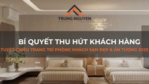  Bí quyết thu hút khách hàng: Tuyệt chiêu trang trí phòng khách sạn đẹp & ấn tượng 2025