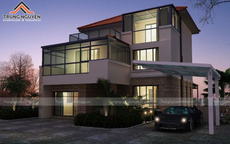 Biệt thự thiết kế theo xu hướng năm 2025