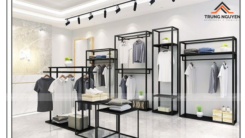 Kệ treo tường đa năng thiết kế riêng cho một dự án shop nhỏ