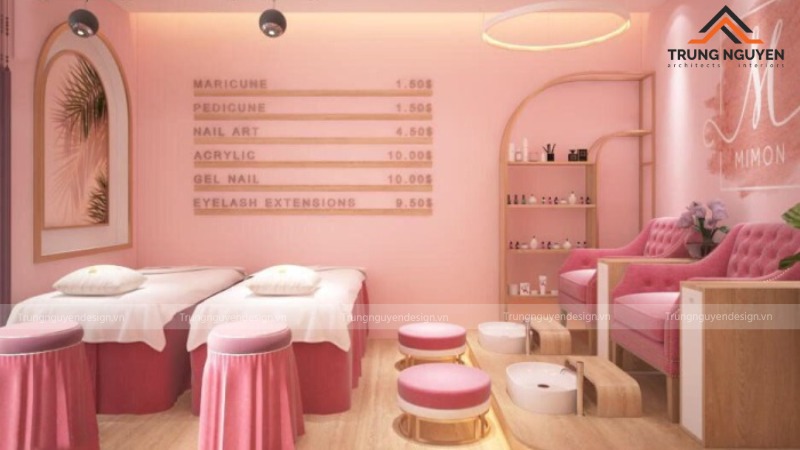 Tiệm Nail mang phong cách Hàn Quốc mang đến không gian thoải mái và có thể check-in