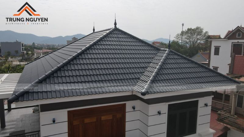 Mẫu mái Nhật bằng với thiết kế tối ưu thoát nước