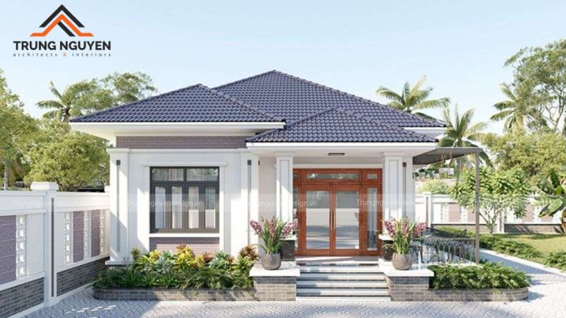 Nhà cấp 4 mái Nhật mang phong cách gần gũi, thanh lịch