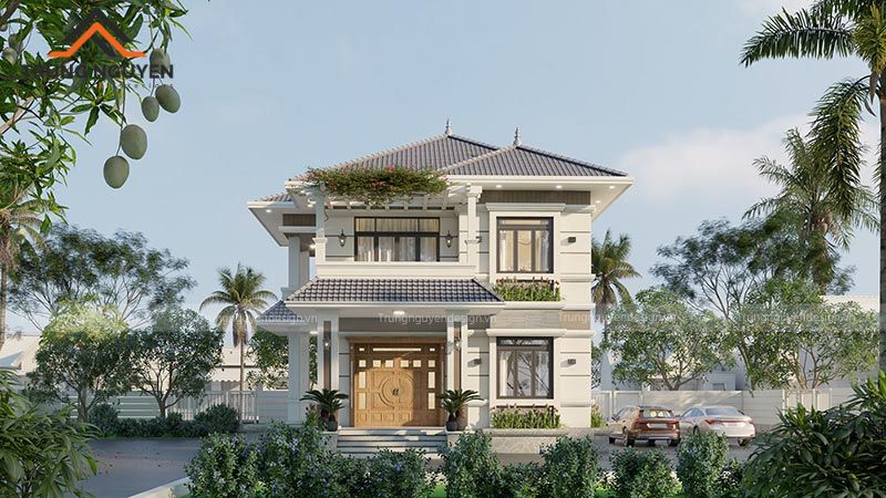 Kiến trúc nhà mái Nhật 2 tầng sang trọng