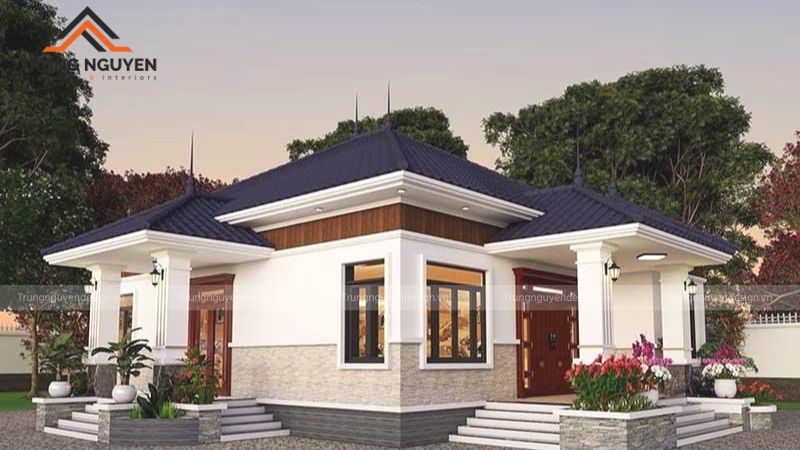 Thiết kế tiểu cảnh trước nhà giúp hóa giải sát khí