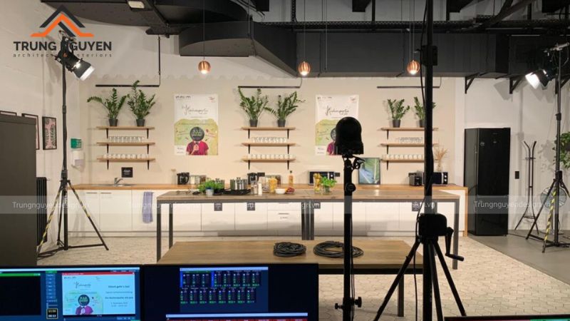 Thiết kế phòng livestream hiện đại là nền tảng để sản xuất nội dung chất lượng