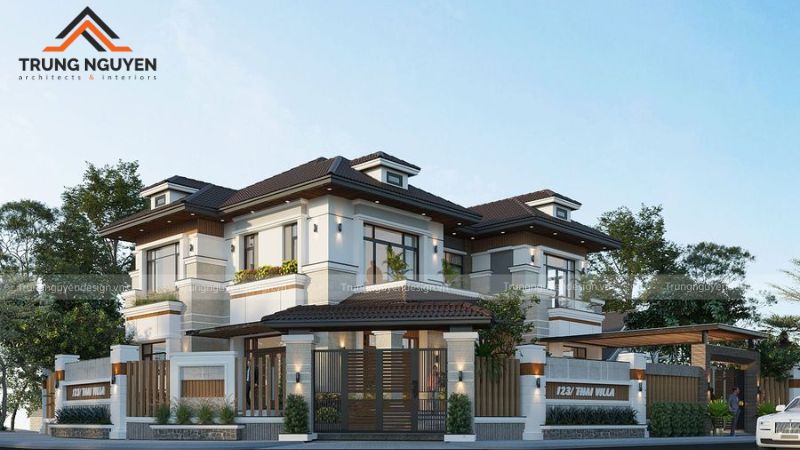 Biệt thự mái Nhật sang trọng