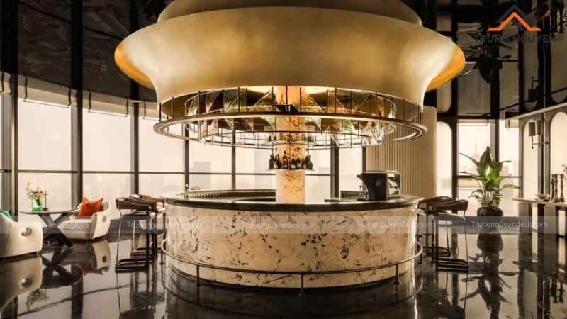 Lựa chọn vật liệu làm quầy bar đúng chuẩn sẽ giúp làm tăng tính thẩm mỹ và bền lâu