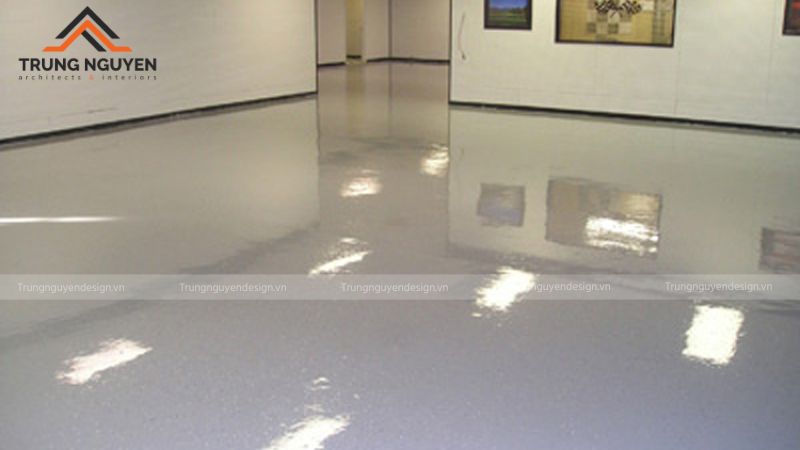Sàn sơn Epoxy tạo bề mặt liền mạch, bóng đẹp