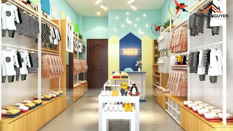 Thiết kế shop theo chủ đề vũ trụ với trần nhà mô phỏng bầu trời sao