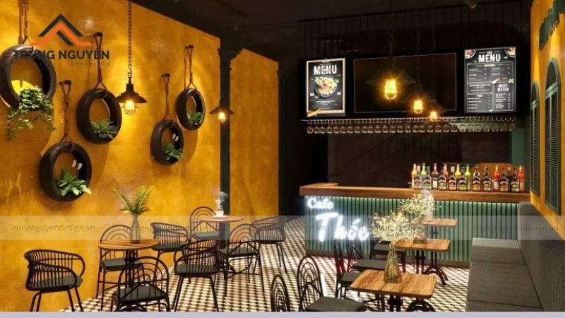 Thiết kế quán cafe cổ điển là việc tạo ra một không gian hoài niệm
