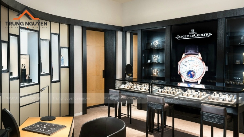 Cửa hàng đồng hồ phong cách Luxury