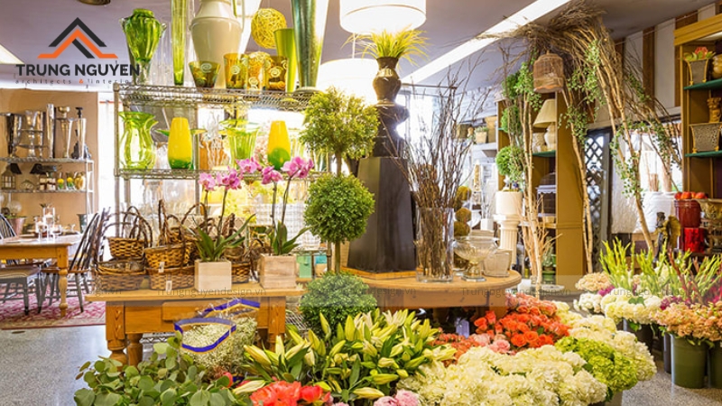 Thiết kế cửa hàng hoa