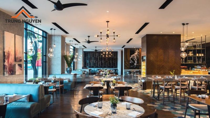 Nội thất thông minh, đa năng giúp tối ưu công năng trong nhà hàng buffet nhỏ