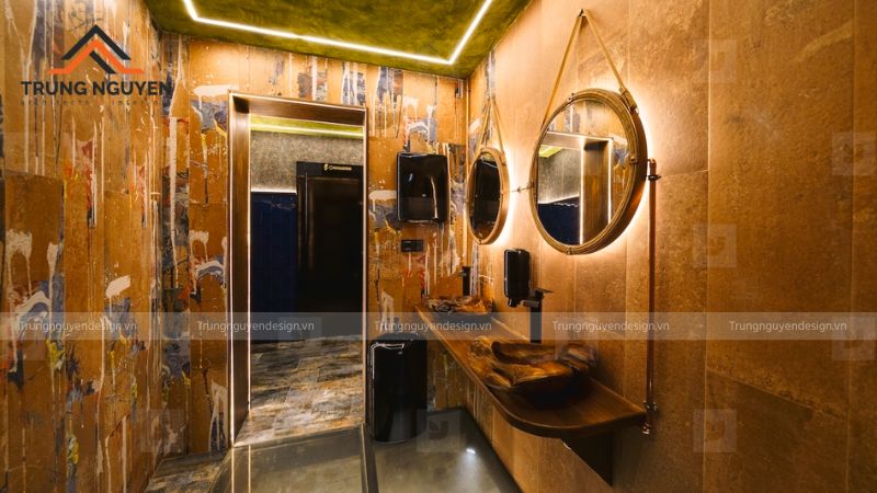 Khu vực WC sạch sẽ, thoáng mát và đặt tại vị trí dễ tìm cho khách hàng