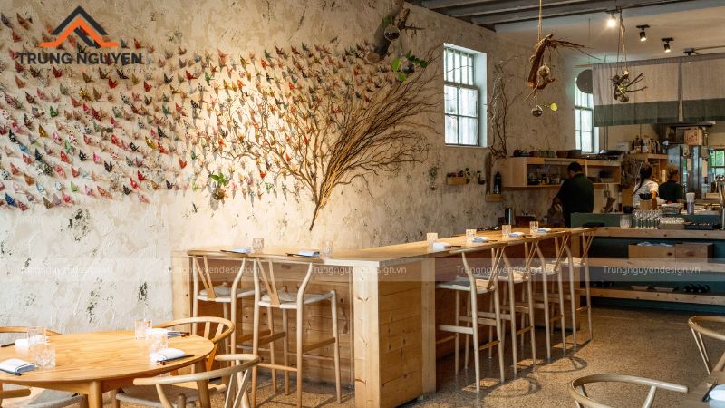 Góc nội thất nhấn mạnh triết lý Wabi-sabi: bình yên, chân thật và gần gũi thiên nhiên