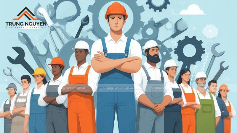 Đảm bảo tiến độ nhờ quy trình chuẩn gồm khảo sát, thiết kế ý tưởng, ký hợp đồng và thi công