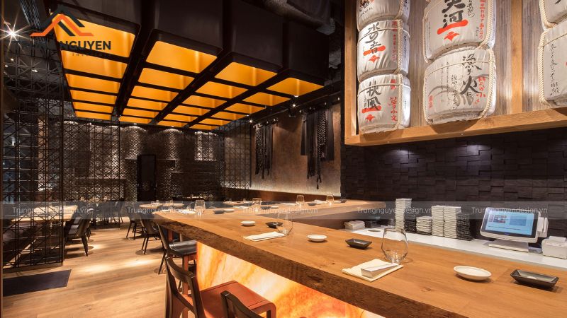 Nhà hàng sushi ấn tượng vừa đẹp mắt vừa tối ưu công năng vận hành