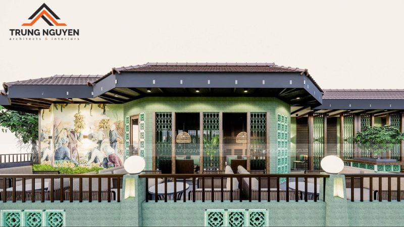Thiết kế quán cafe Indochine pha trộn nét Á Đông hoài cổ và tinh thần Pháp lãng mạn