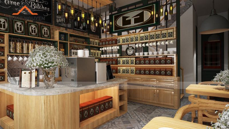 Thiết kế ánh sáng trong quán cafe vừa thẩm mỹ, vừa tiết kiệm năng lượng hiệu quả