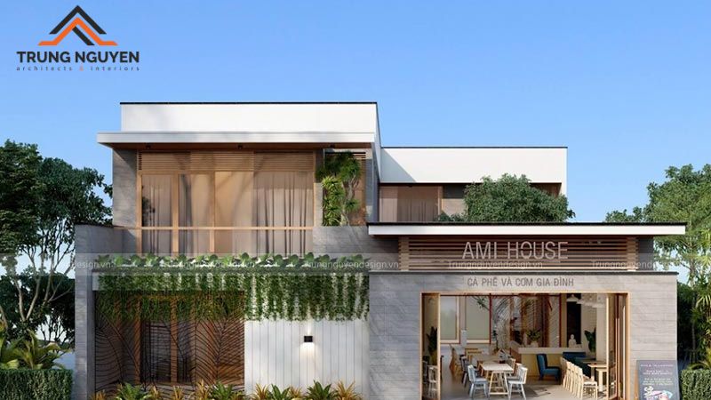 Thiết kế quán cafe đảm bảo vận hành bền vững với hệ thống kỹ thuật hiện đại
