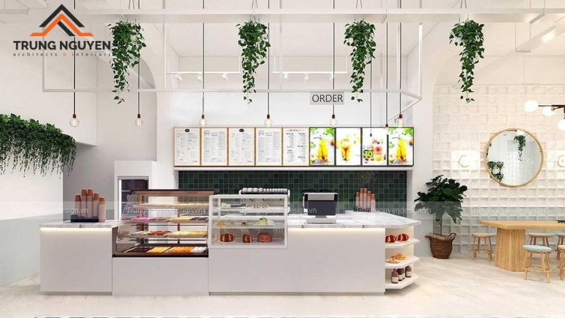 Thiết kế hiện đại mang lại cảm giác sạch sẽ, chuyên nghiệp cho khách hàng