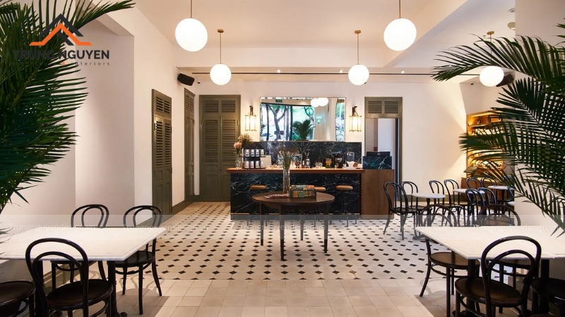 Thiết kế quán cafe phong cách Châu Âu