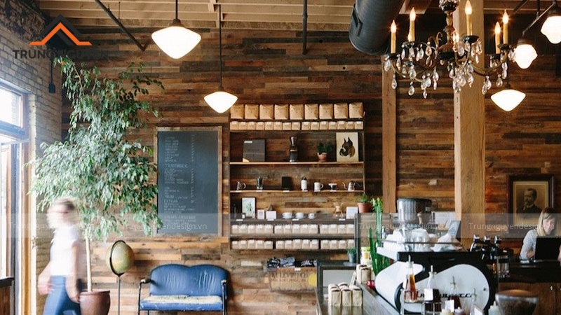 Tạo điểm nhấn độc đáo cho quán Cafe mộc