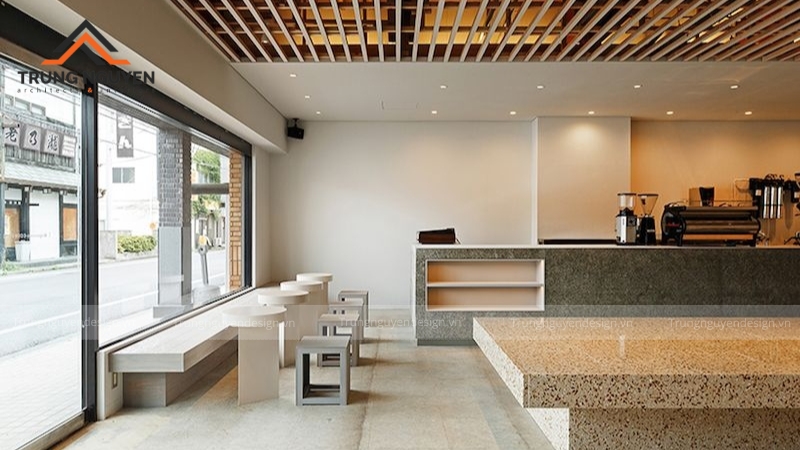 Bàn ghế, quầy bar với thiết kế độc đáo sẽ là điểm nhấn thu hút.
