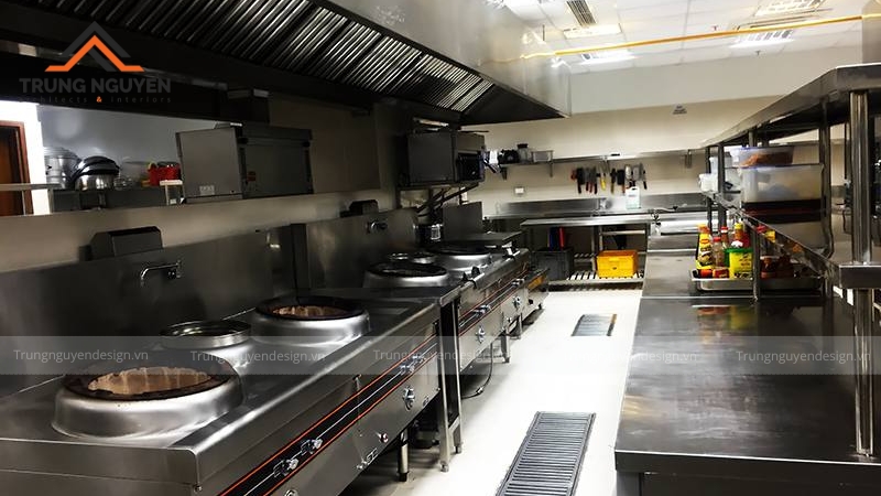 Thiết kế nhà hàng buffet khu vực bếp và kho